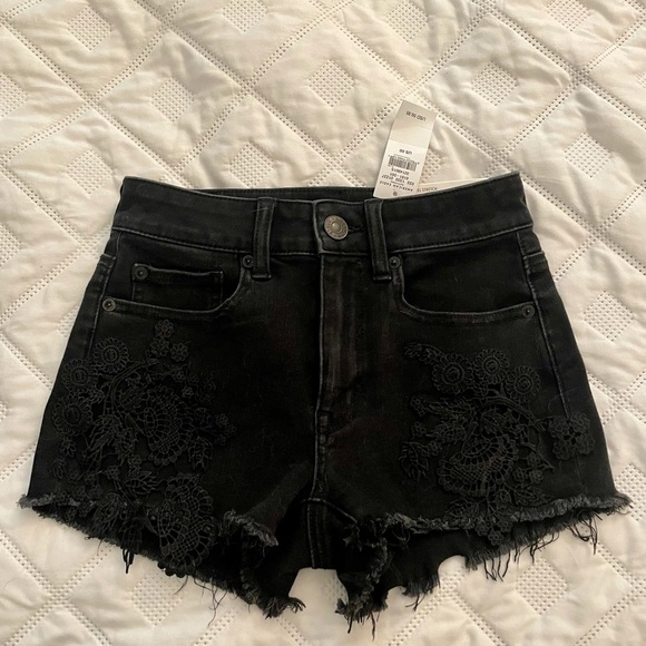 American Eagle Hi-rise Lace Shortie - 00 - Picture 1 of 3
